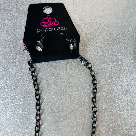 Chunky Rhinestone Statement Blingy Necklace & Earrings 4pc Bundle Set New NWT - Picture 8 of 11